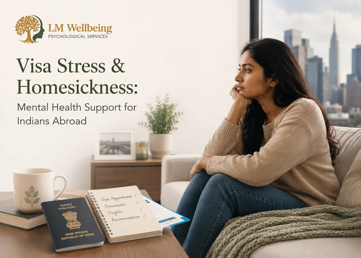 Visa Stress & Homesickness: Mental Health Support for Indians Abroad